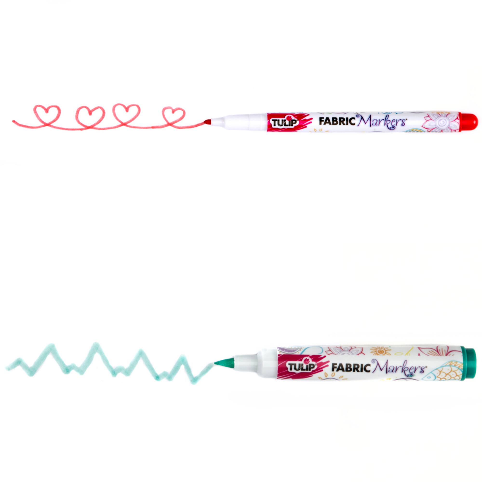 Tulip® Ultimate Fabric Markers Neon, 24 Pack